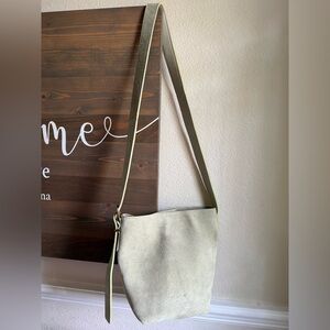 MARGOT New York Kaye Suede Mini Bucket Bag